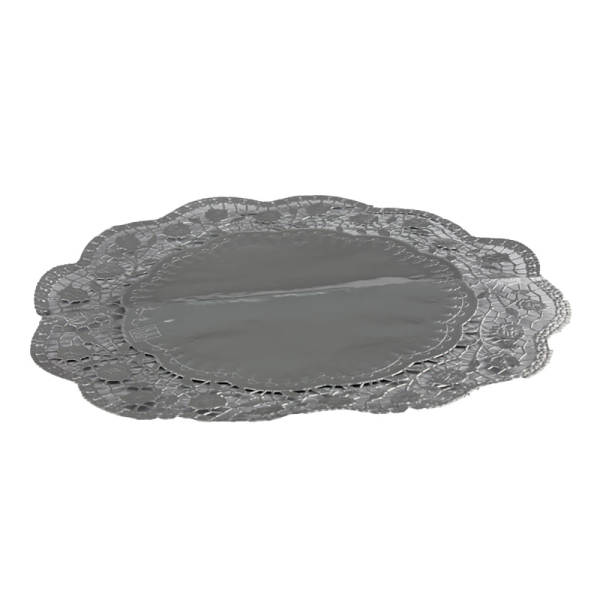 Tortenspitzen Tortenunterlagen silber Ø 32 cm (100 Stk.)